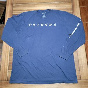 BoxLunch LS Dark Blue Unisex Tee Friends Theme Song - Size XL